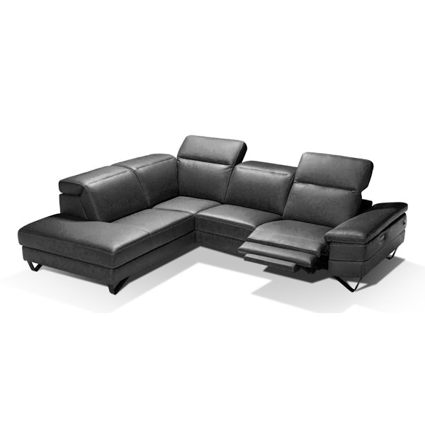 Décolux 3 Piece Leather Sectional Wayfair